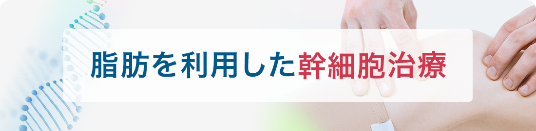 脂肪を利用した幹細胞治療